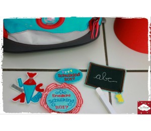 Stickserie - Schulkind mit Jahreszahlen bis 2025